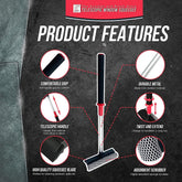 2 in 1 Extendable Window Squeegee & Applicator